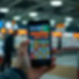 Android device displaying lottery app interface