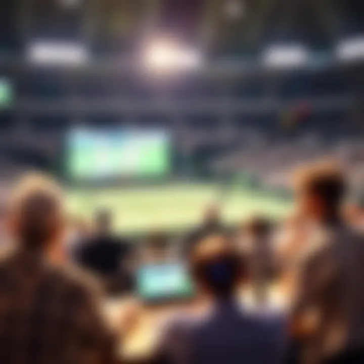 A visual representation of the evolution of tennis broadcasting over the years, highlighting key milestones.