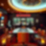 A conceptual illustration representing the mission of a gambling management center