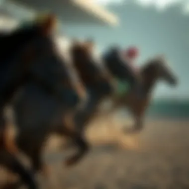 Historical Data in Horse Racing Visual representation of historical data in horse racing.