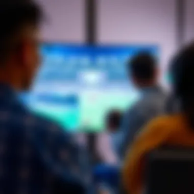 An innovative setup for watching sports with advanced technology