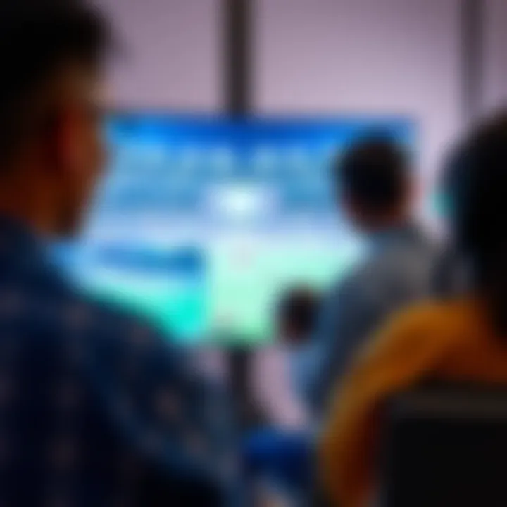 An innovative setup for watching sports with advanced technology