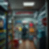 An overview of a local lottery shop