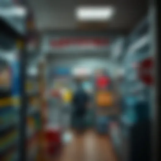 An overview of a local lottery shop