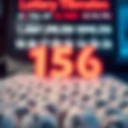 A visual representation of lottery number patterns analyzed through data