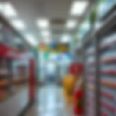 Inside a Lottery Store Inside a lottery store showcasing ticket options