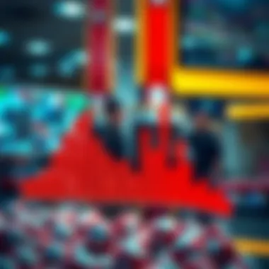 Graph depicting lottery prize distribution trends