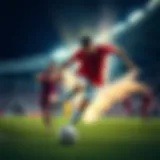 Iconic moment of a football match showcasing the excitement of the game