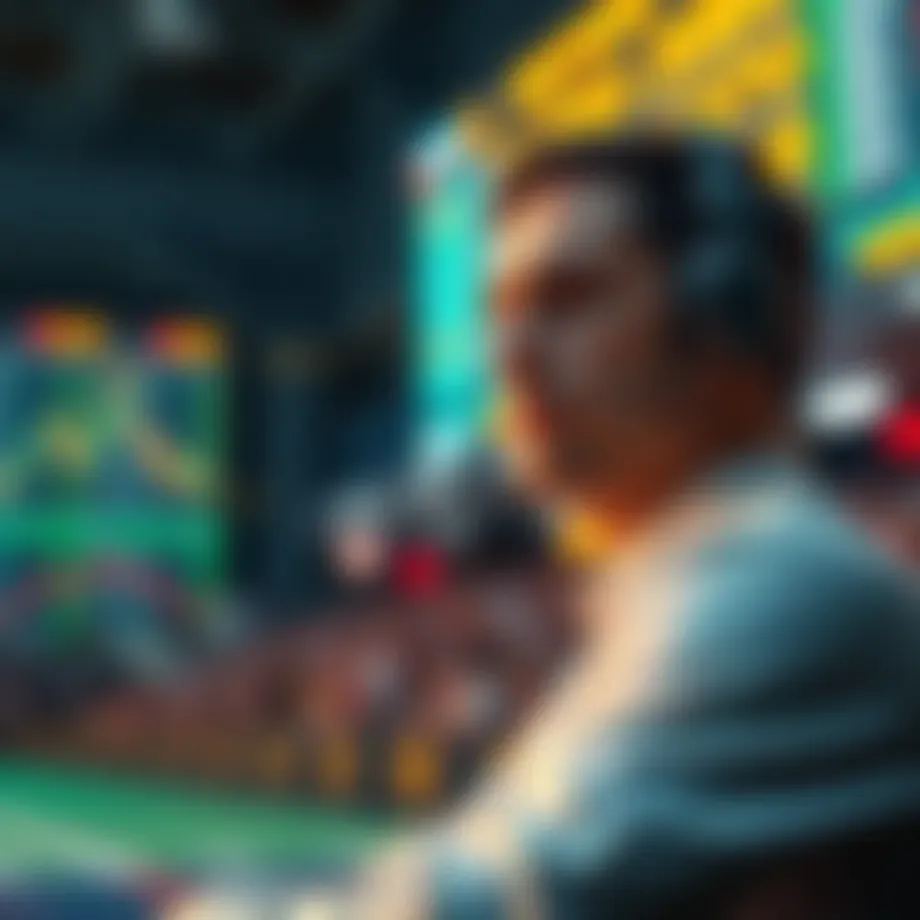 A vibrant display of sports betting data analytics