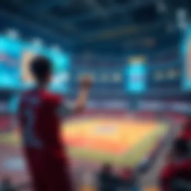 A futuristic projection of sports analytics and viewer engagement