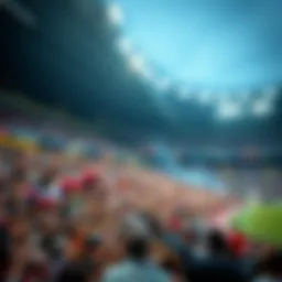 Stadium filled with enthusiastic fans