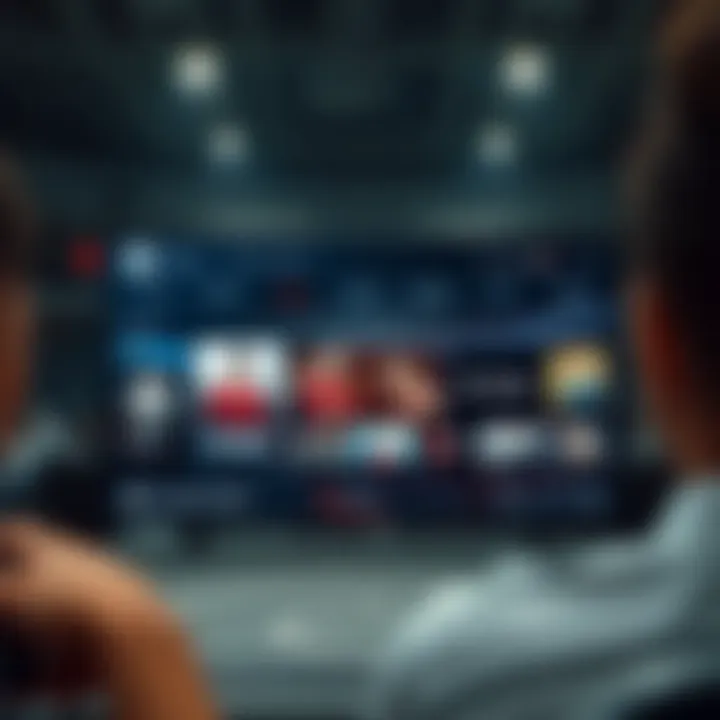 User Interface of a Leading Streaming Platform User interface of a popular streaming platform