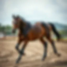 Thoroughbred horse showcasing athleticism