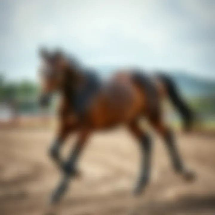 Thoroughbred horse showcasing athleticism