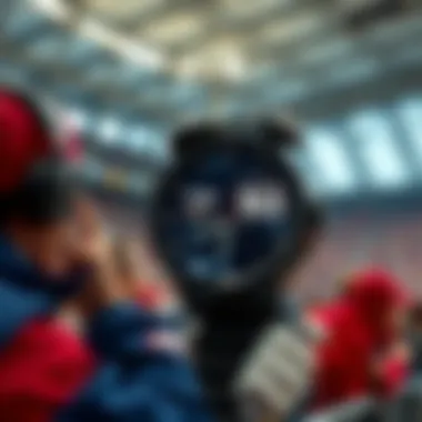 Visual guide for efficient time management for sports fans