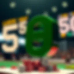 Conceptual visualization of luck numbers in betting